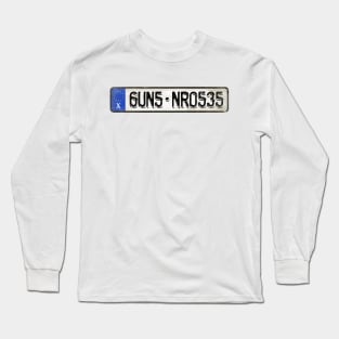 6UN5 NR0535 - License Plate Long Sleeve T-Shirt